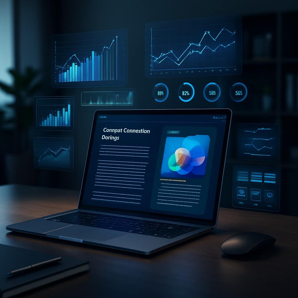 Futuristic AI-Driven Marketing Workspace