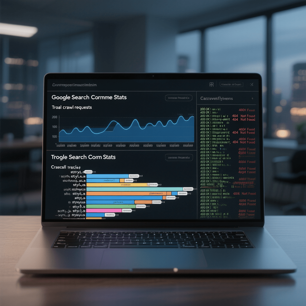 Dashboard view of Googlebot metrics guiding crawl budget optimization for SPA