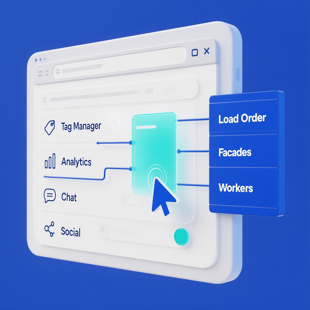 Visual guide for optimizing third-party scripts for INP to reduce input delay on modern sites