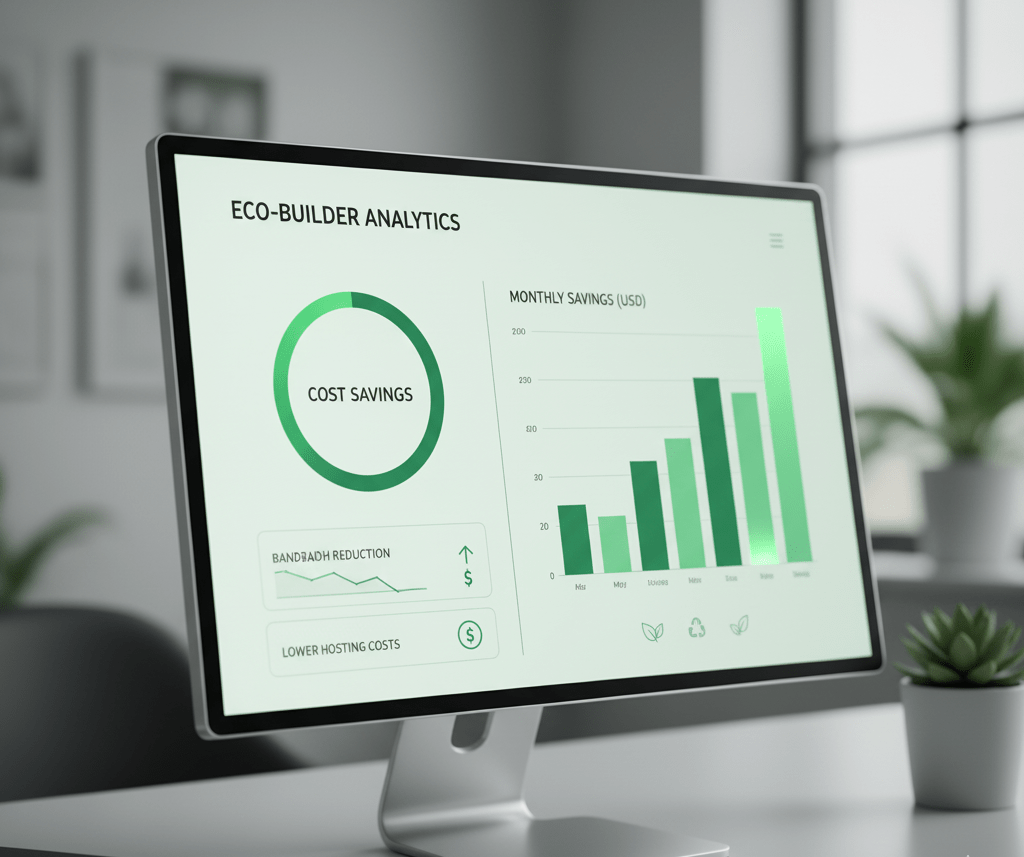 Cost savings from sustainable web development SEO benefits