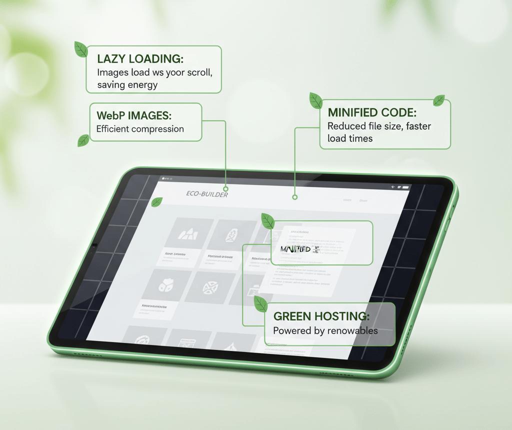 Sustainable web development SEO benefits with optimized design practices