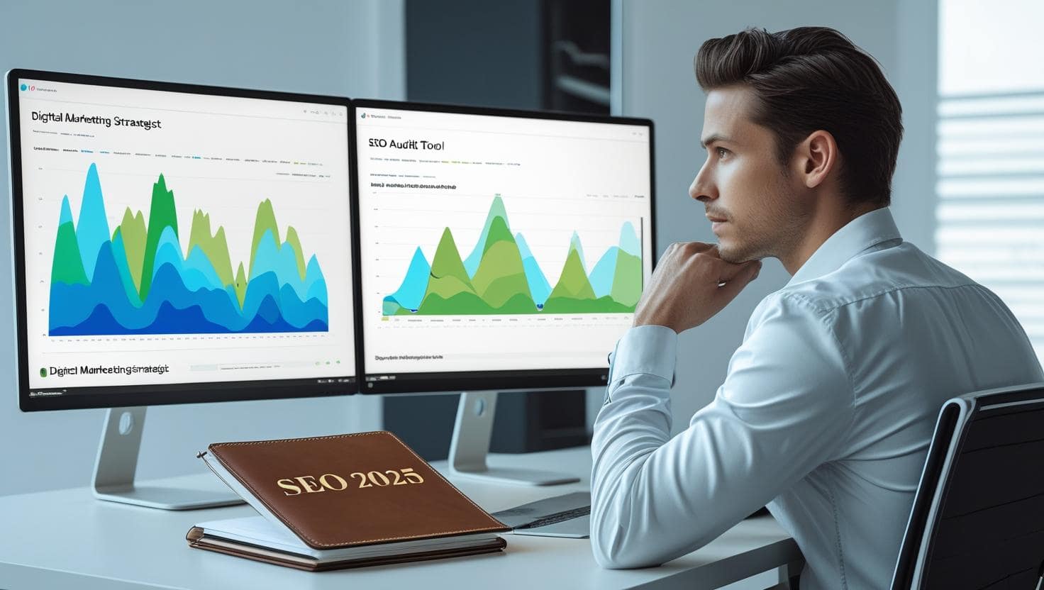How do you rank in Google - A professional analyzing SEO performance metrics