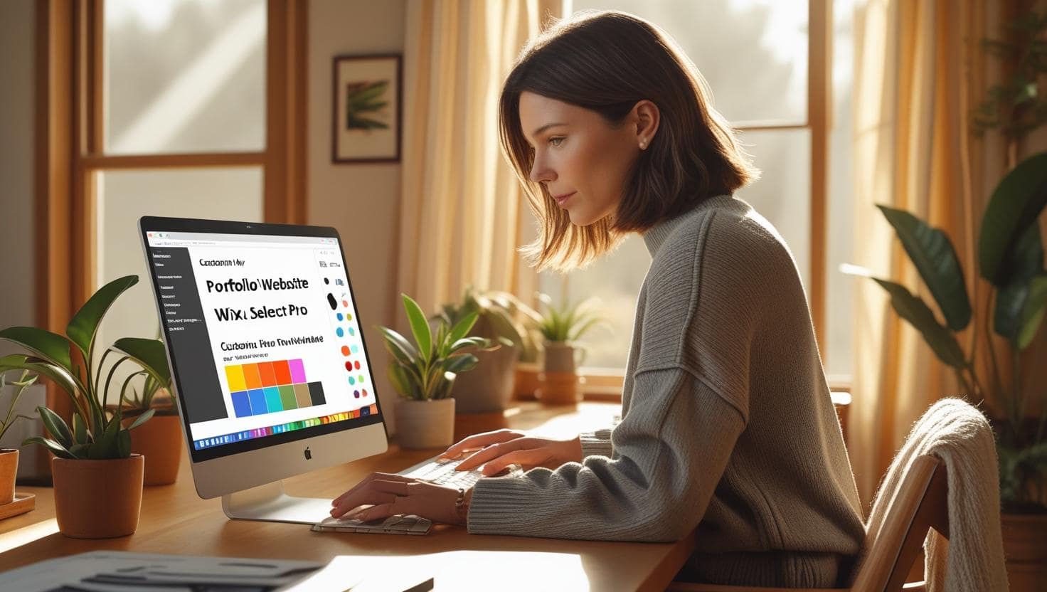 Customizing a free portfolio website using AI design tools