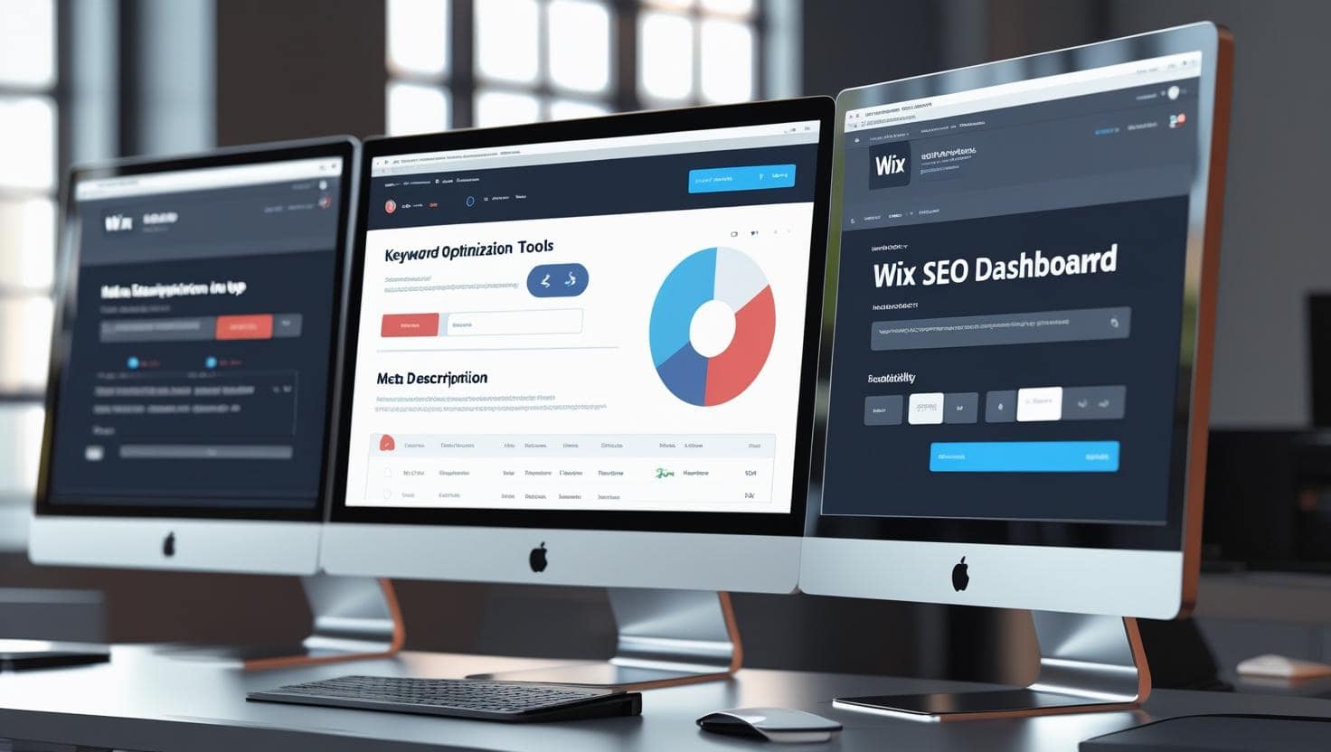 SEO settings for a free portfolio website on Wix
