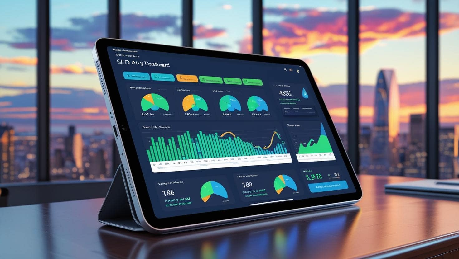 SEO dashboard for optimizing a cheap personal website