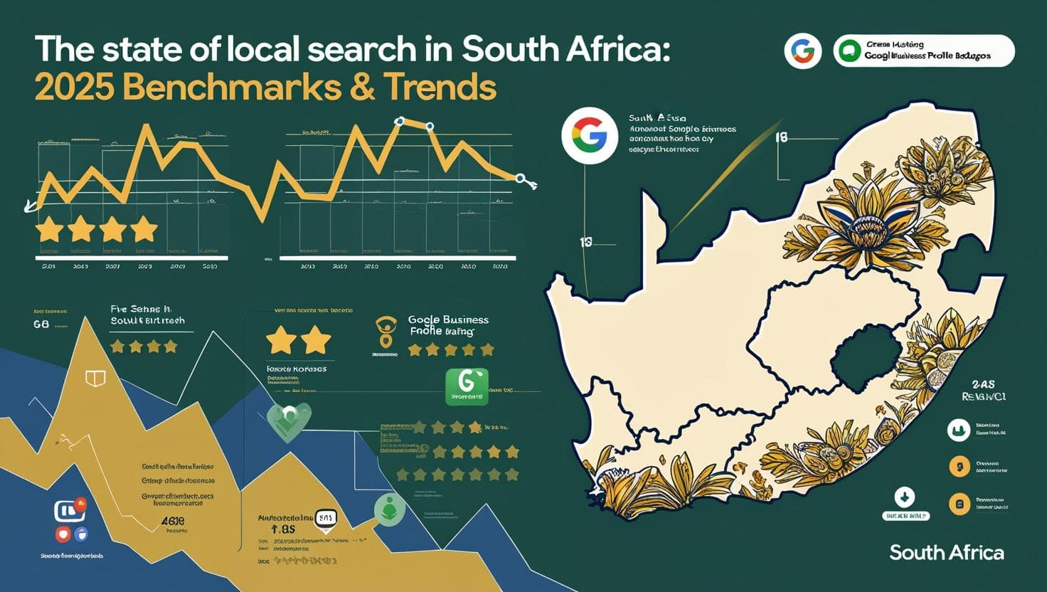 Local SEO South Africa 2025 trends infographic