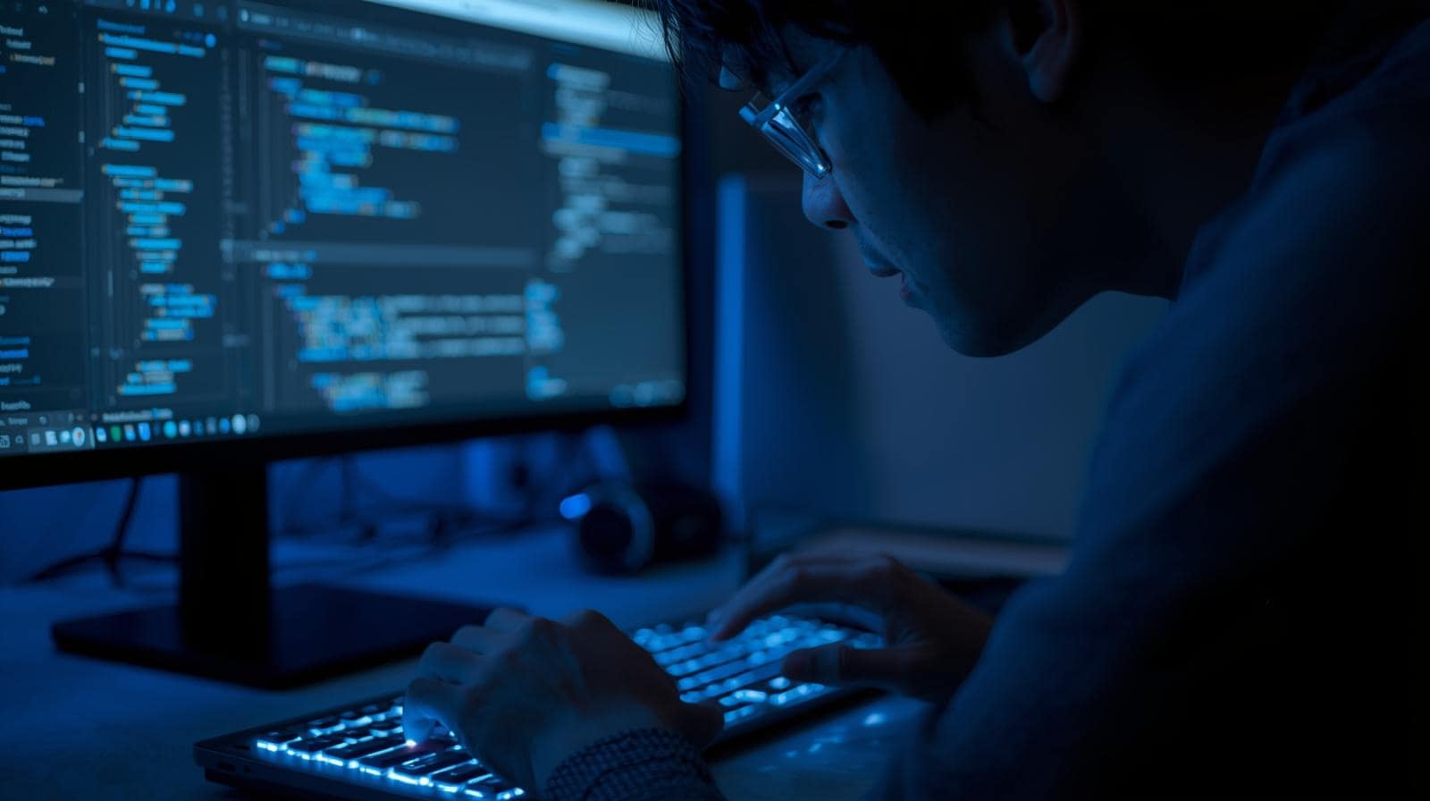 Developer testing keyboard navigation for WCAG compliance