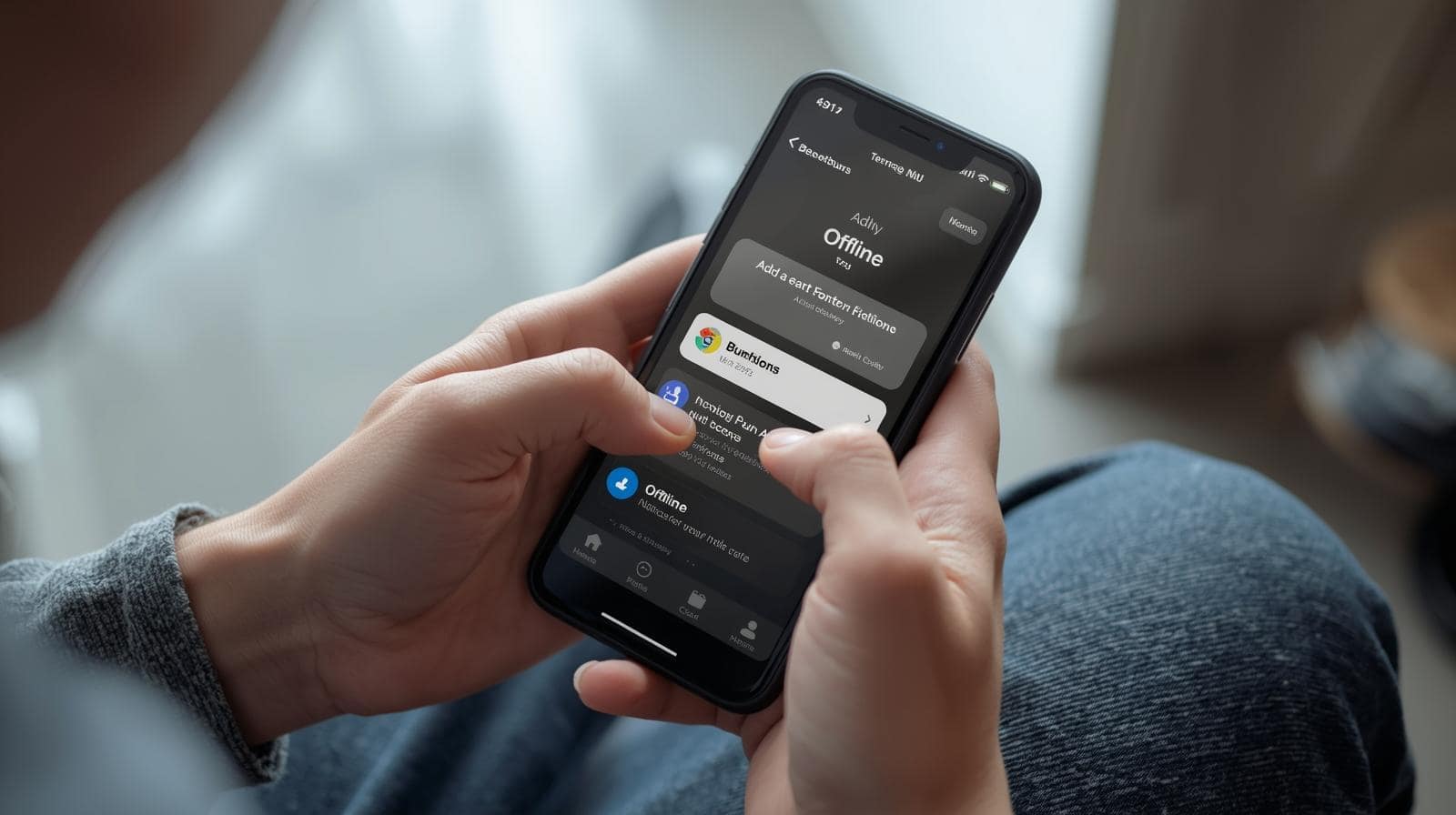 PWA Example Image Progressive web app in action on mobile