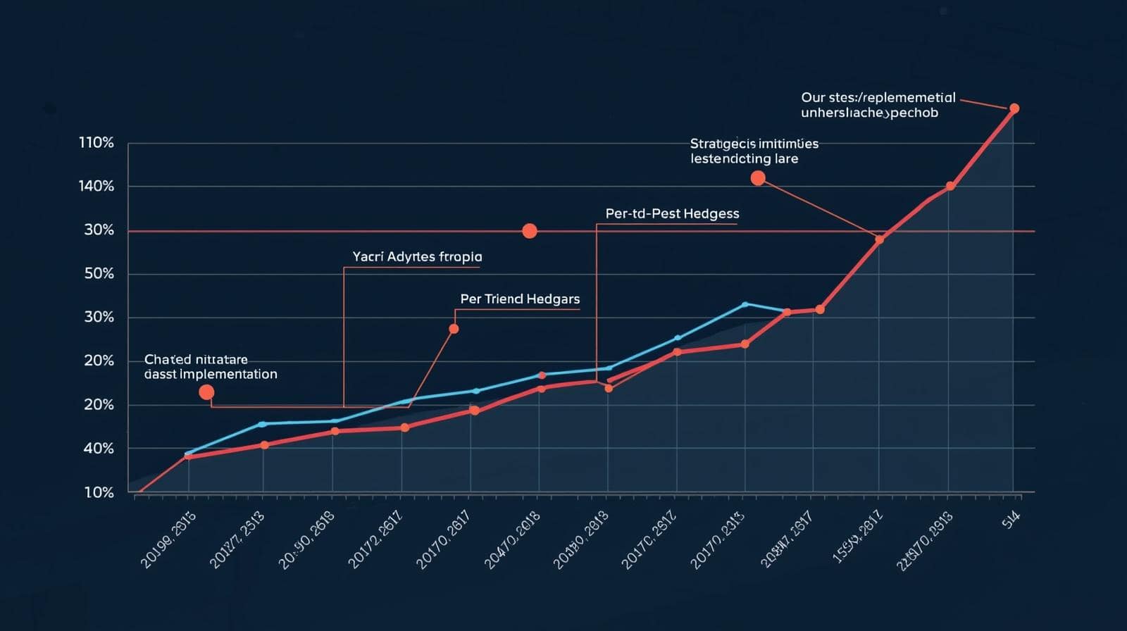 SEO Case Study Graph Graph showing SEO improvements from headless CMS implementation