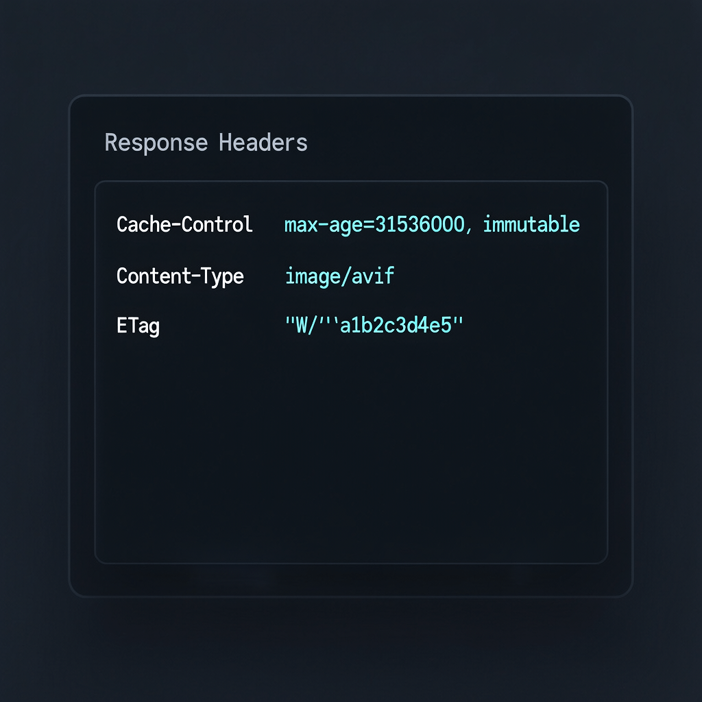 CDN caching headers example HTTP response headers for caching strategy with immutable assets