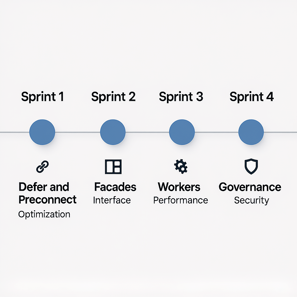 INP Optimization Timeline and Budget Optimization timeline and budget plan for optimizing third-party scripts for INP across sprints