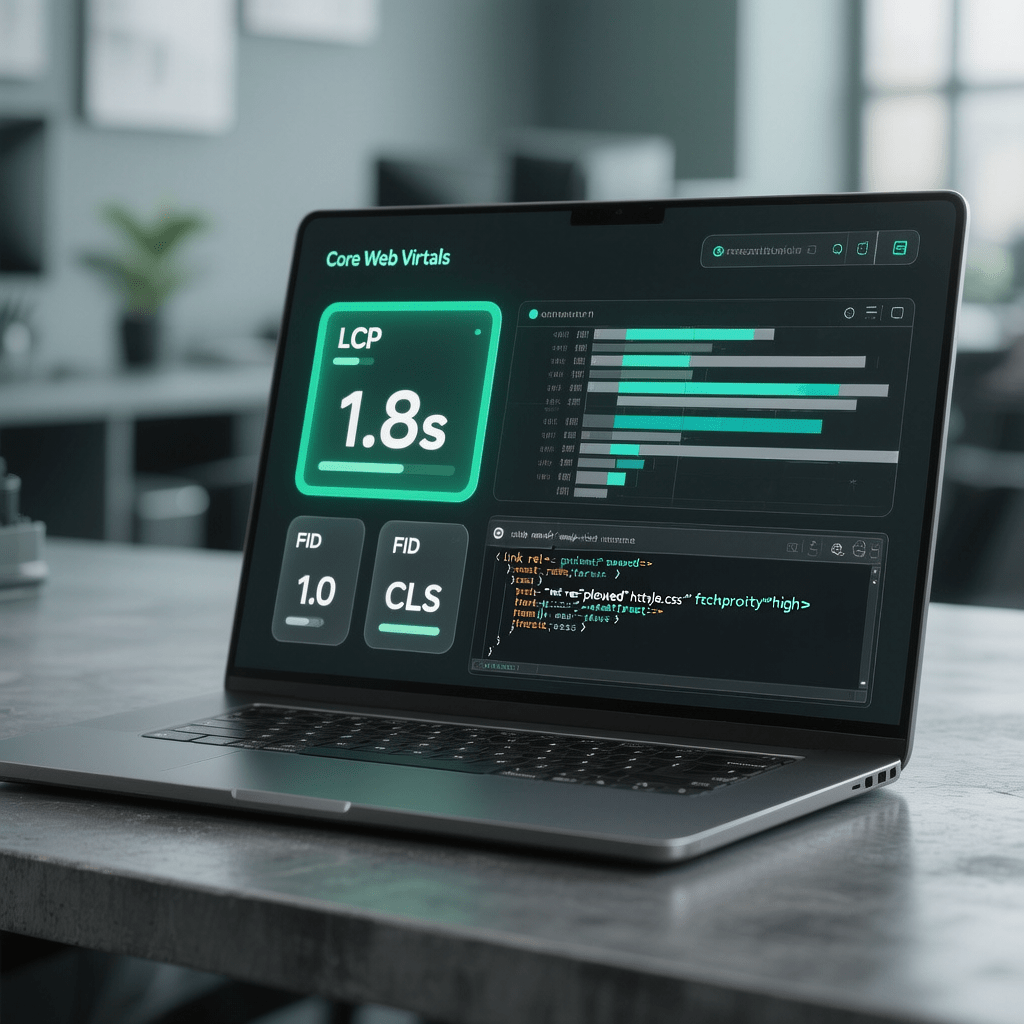 Improve Largest Contentful Paint - Feature Dashboard and audit panels that improve largest contentful paint on a modern website
