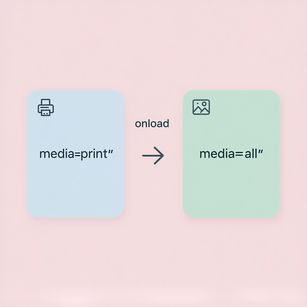 Media Attribute for Non-critical CSS Using media attributes to defer non-critical CSS like print and gallery