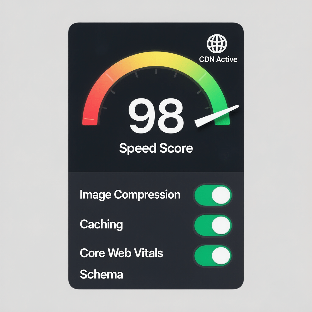 Performance and SEO Foundations Performance and SEO checklist inside small business website design packages