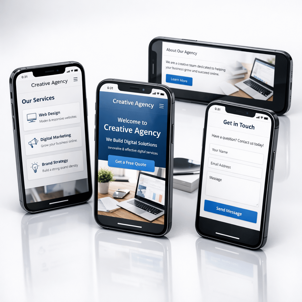 Mobile Responsive Preview Mobile previews inside the best website builders