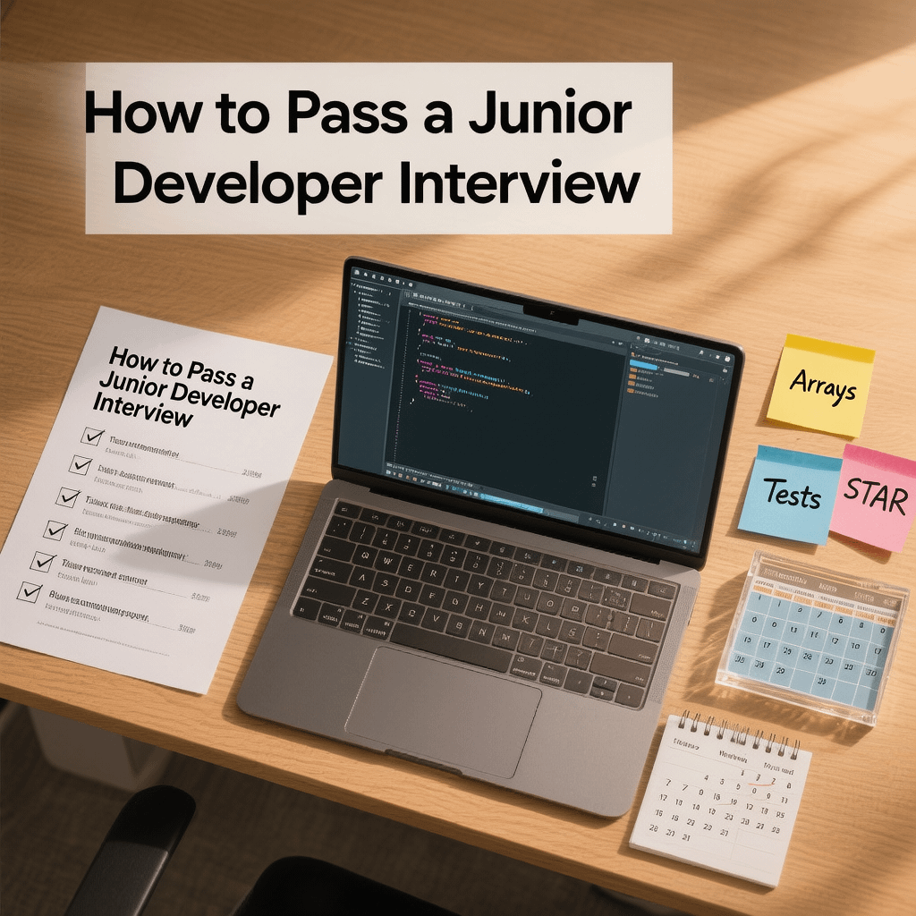 How to pass a junior developer interview with a confident plan and checklist