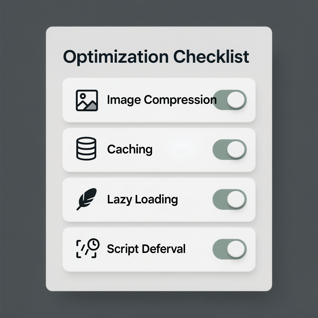 Performance Optimization Checklist Performance optimization checklist supporting conversion rate optimization