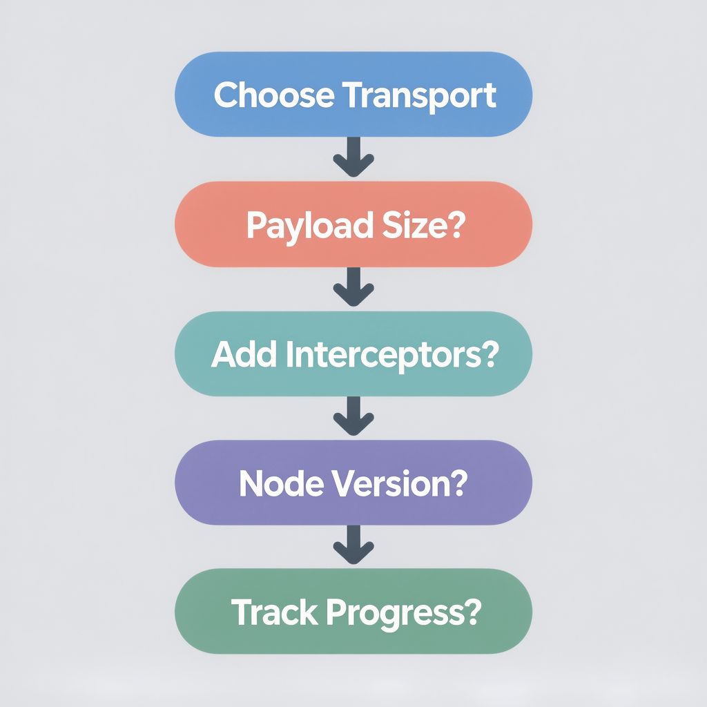 API vs Axios decision tree Decision tree for API vs Axios for beginners with yes-no paths