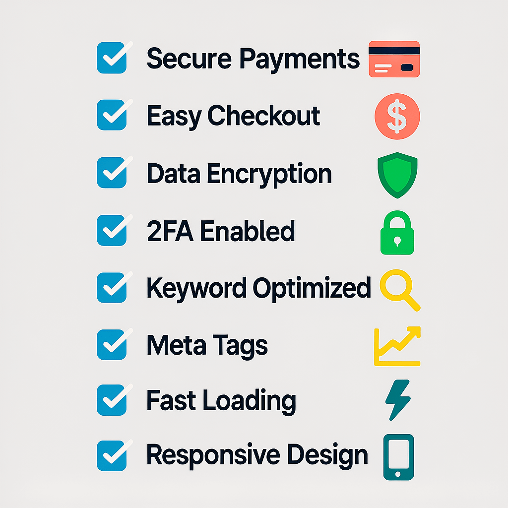 E commerce Website Builder Tips Checklist of tips to launch an e commerce site on a website builder