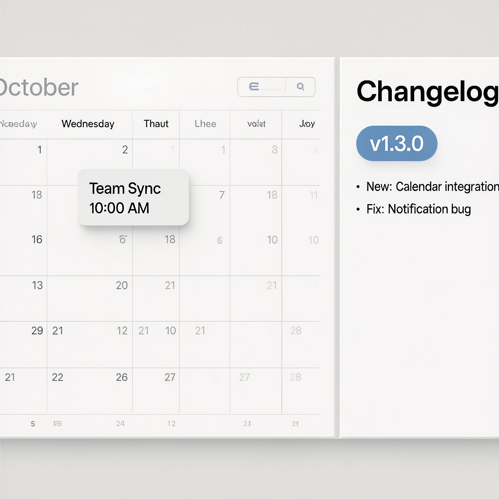 Release cadence and notes Release notes and calendar cadence for a Git workflow for solo developers